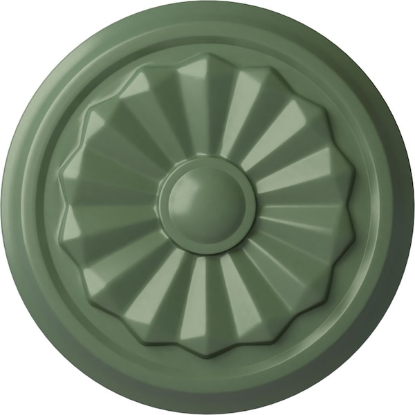 Ekena Millwork Olivia Ceiling Medallion (Fits Canopies up to 2 1/8"), 7 7/8"OD x 1 1/8"P, Athenian Green CM07OLAGF - main